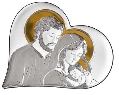 Heart-shaped Catholic icons
